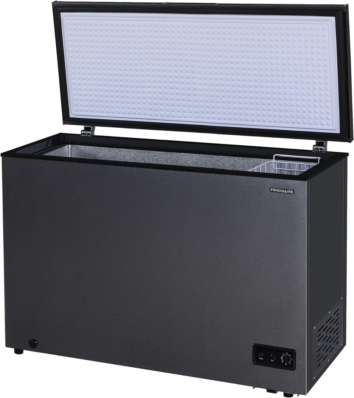 Chest Deep Freezer, 10 Cu. Ft. Capacity, Removable Vinyl Coated Wire Basket D818
