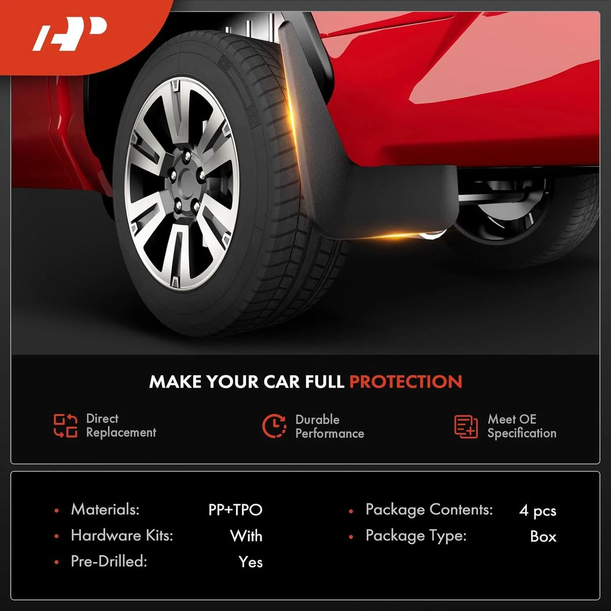 Mud Flaps Splash Guard 4-PC Set B79118