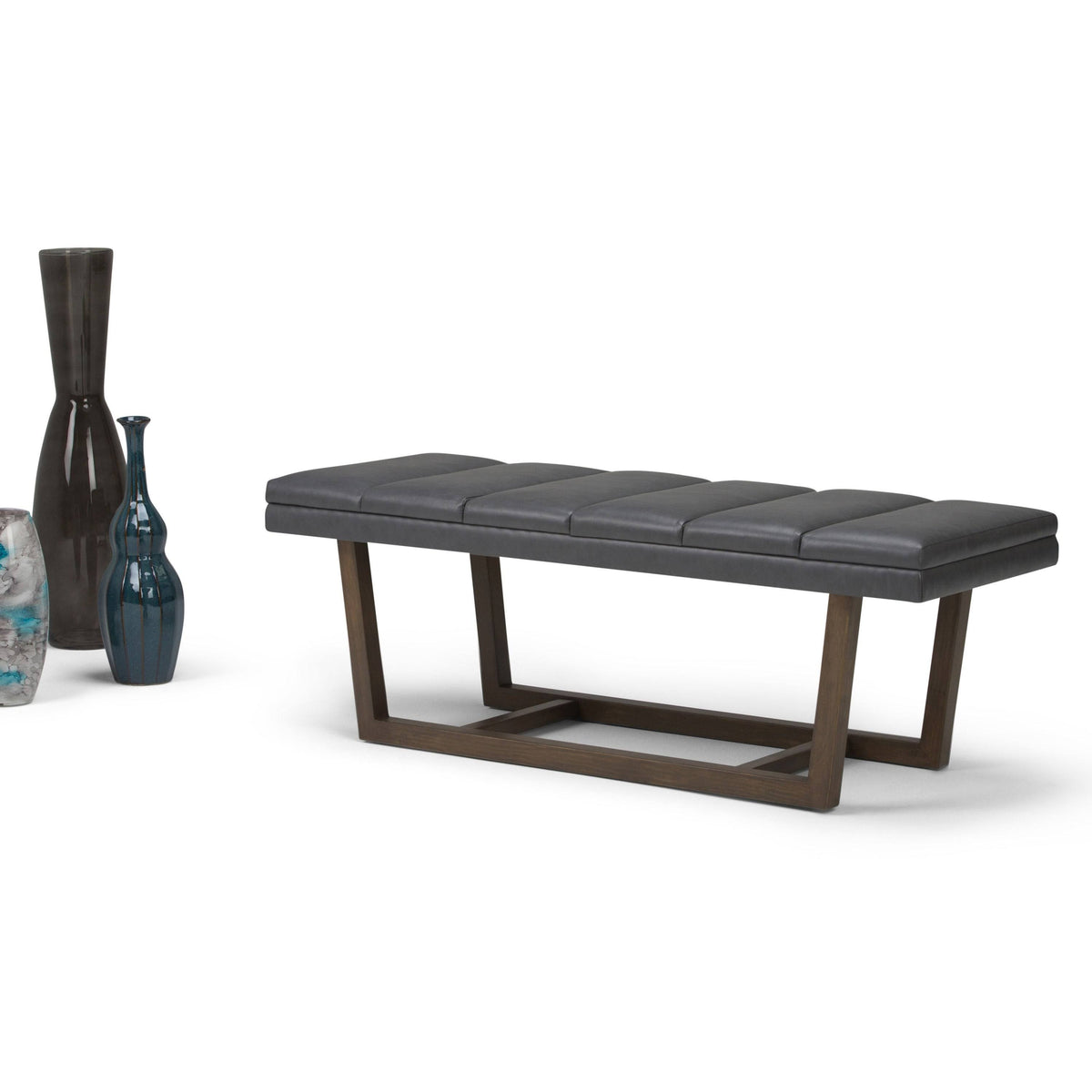 Stone Grey Ottoman Bench J872