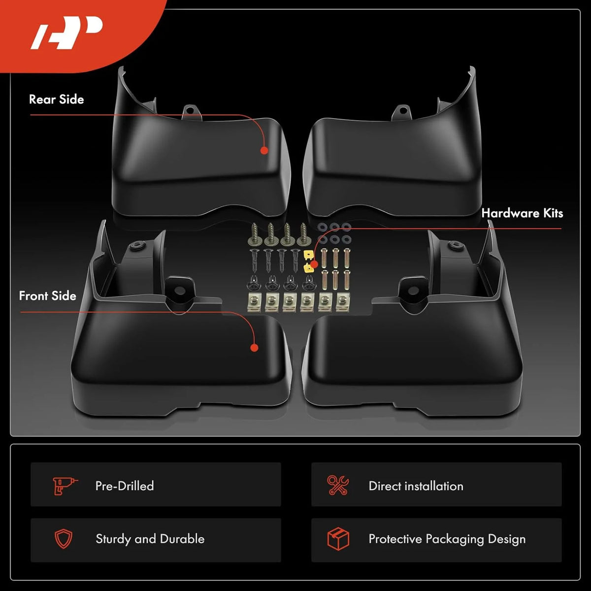 Mud Flaps Splash Guard 4-PC Set B79118