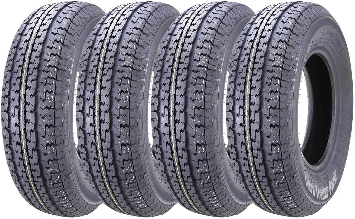 4 New Premium Trailer Tires ST 205 75R15 8-Ply Load Range D Steel Belted Radial A5518
