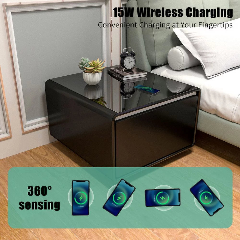 Smart Side Table with Built-in Fridge V35511