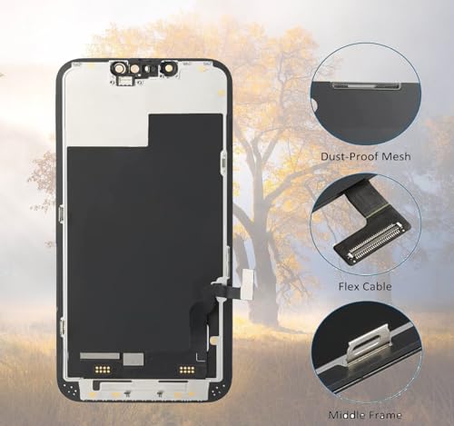 iPhone 11 Screen Replacement Kit LCD Digitizer Front Glass with Frame Assembly Set, 6.1 Inch Q17175