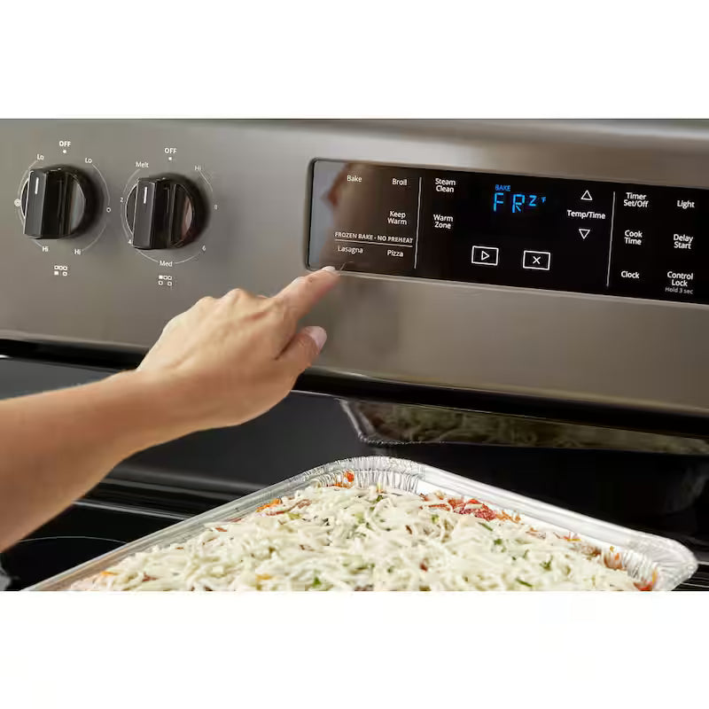Black Stainless Electric Range with 5 Elements D99227