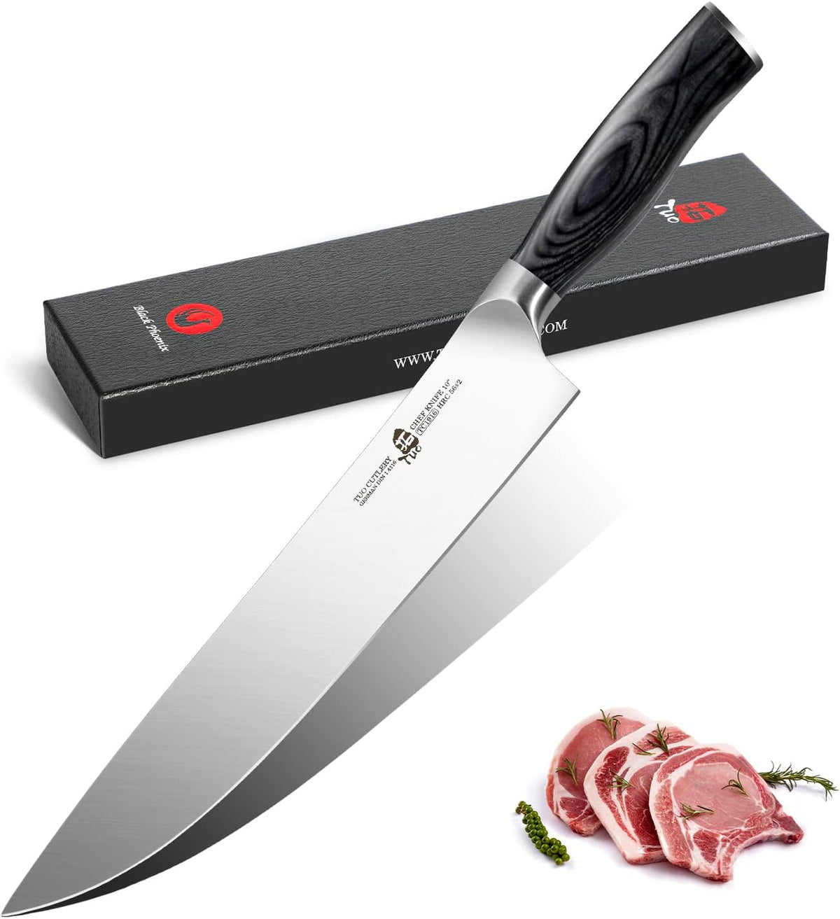 10 inch German Stainless High Carbon Steel Chef Knife Y57076