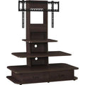 Dark Walnut Floor Stand with Shelving Z781