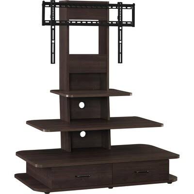 Dark Walnut Floor Stand with Shelving Z781