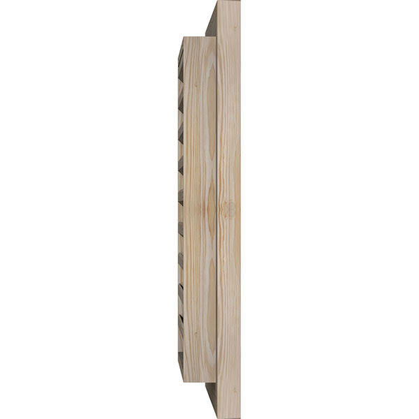 36-in W x 24-in H Vertical Gable Vent Unfinished Smooth Pine B38702