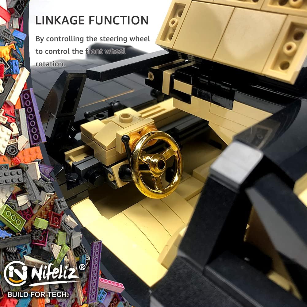 Retro Sports Car Building Blocks Set, 886 Pcs P649