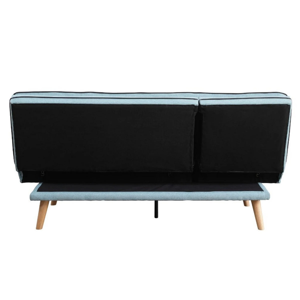 Blue Tufted Sofa with Angled Legs Q6826