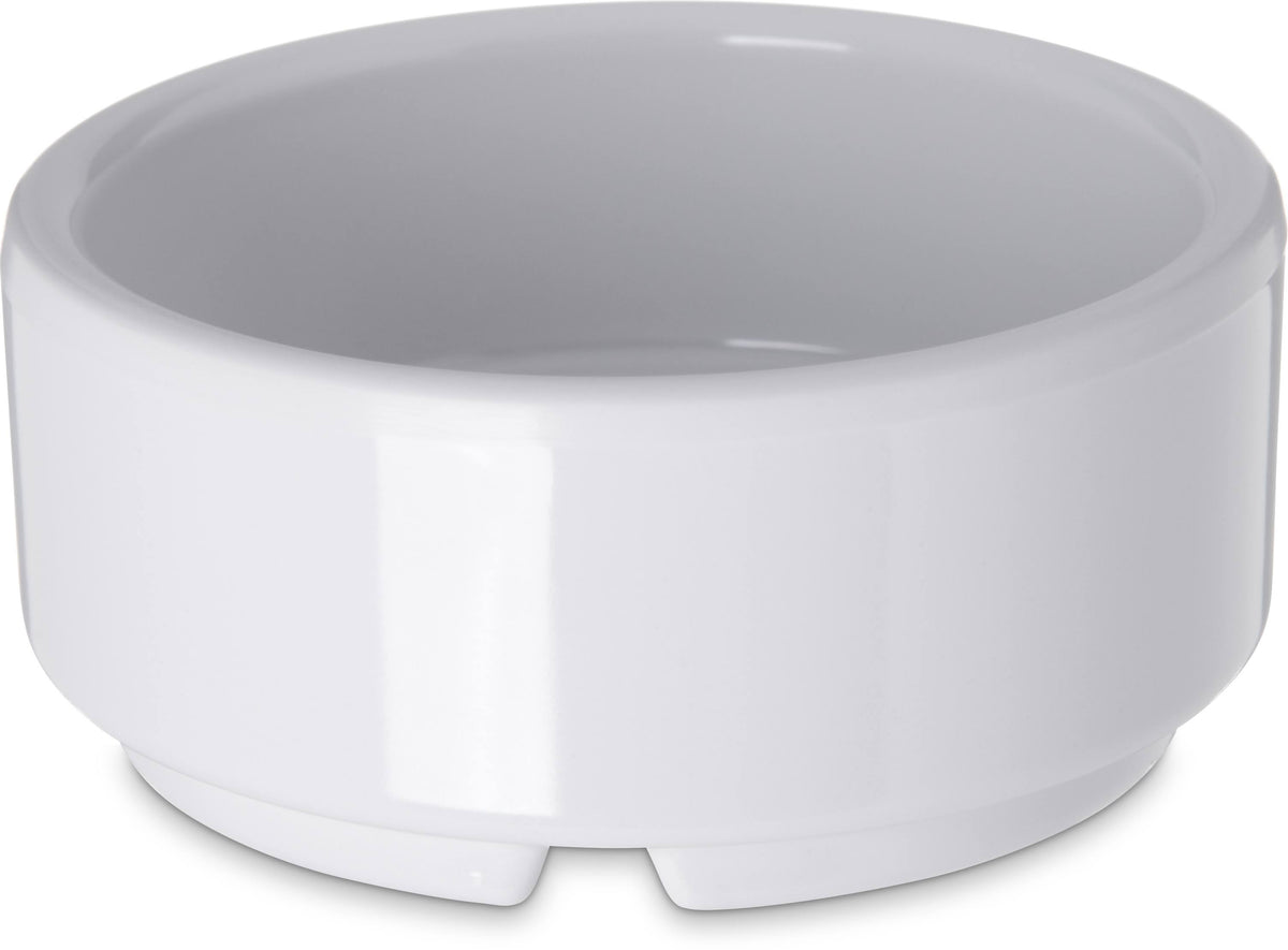 White Melamine 2 oz Straight Sided Ramekin T2477