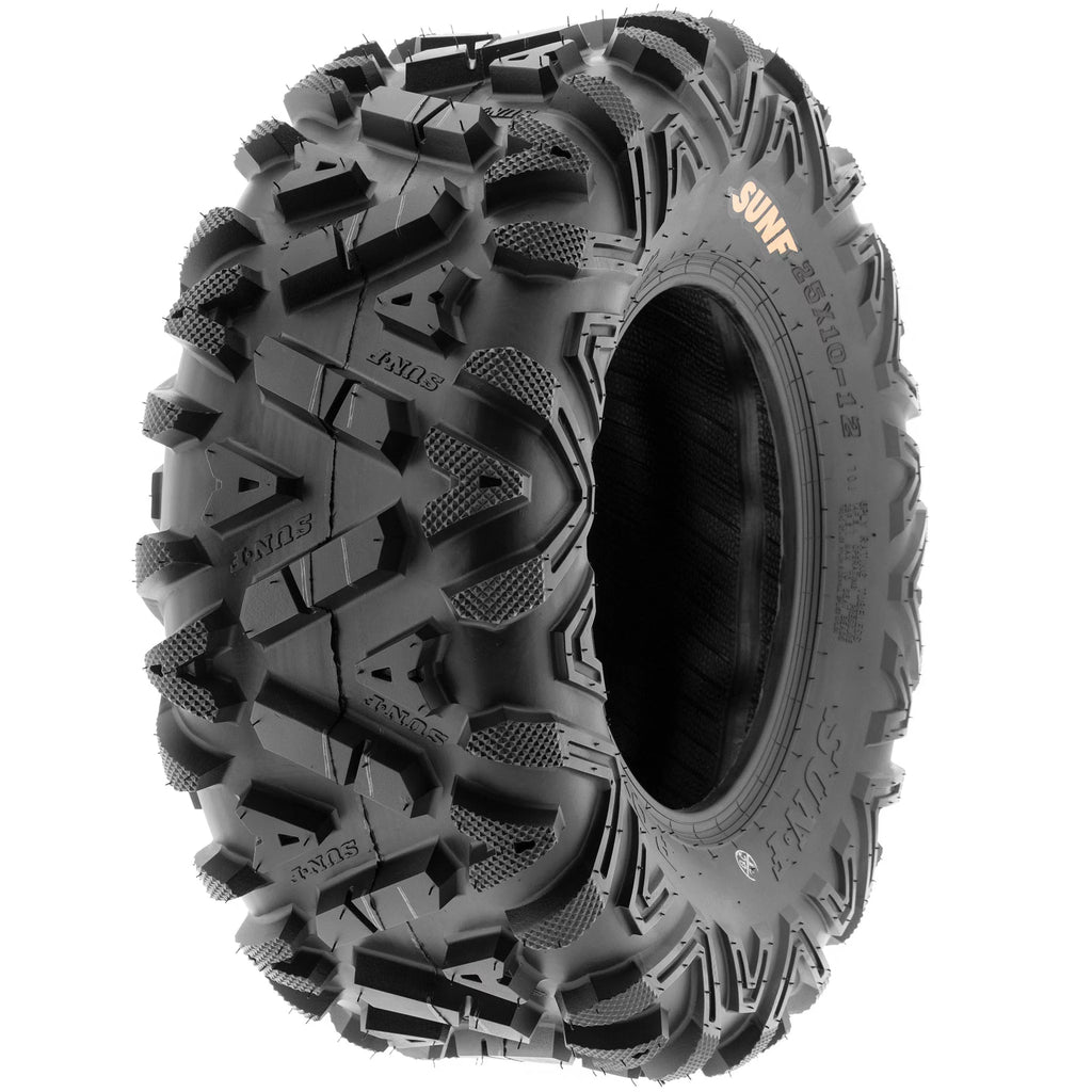 All Terrain ATV UTV Tires 25x10-12 6 PR Pair of 2 X738