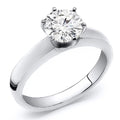 Platinum Diamond Solitaire Ring 0.65 cttw. Size 12 A28921