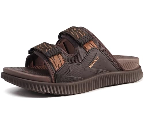 Mens Orthotic Sandals Athletic Recovery Sport Slides Adjustable Strap Open Toe Walking Sandals O68521