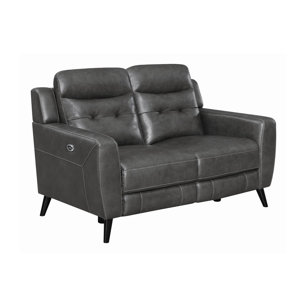 Charcoal Power Loveseat O773420