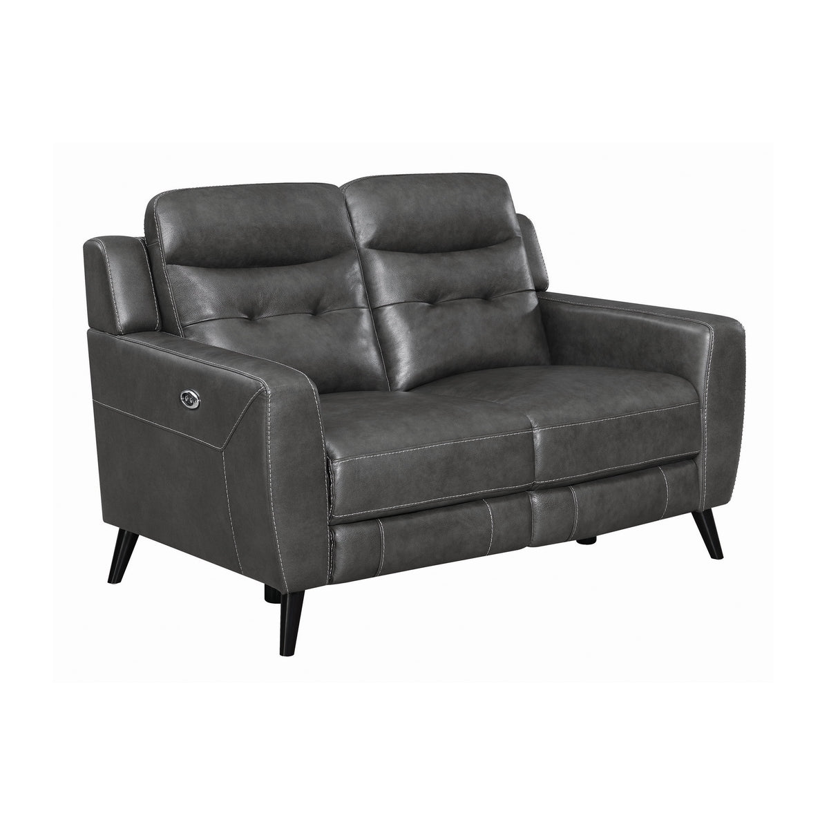 Charcoal Power Loveseat O773420