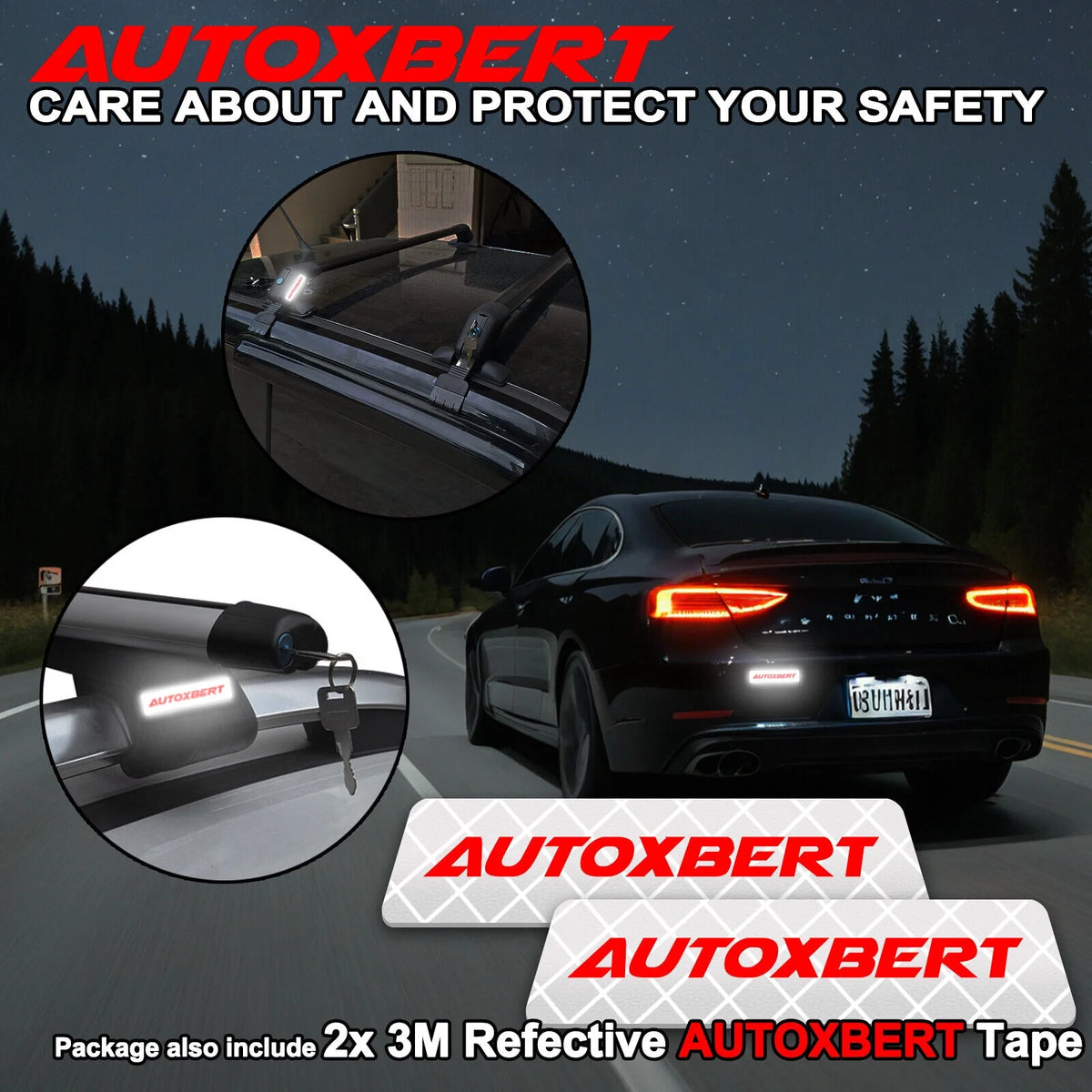 Aluminum Car Top Roof Rack Cross Bar Cargo Carrier F879350
