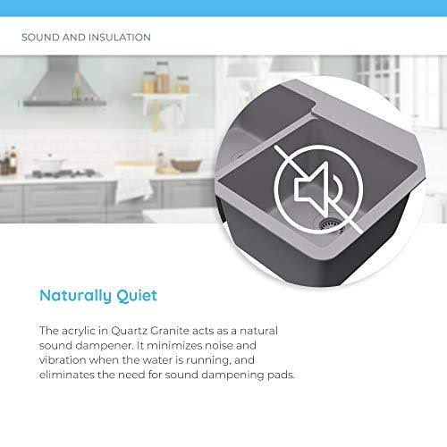 Quartz Granite Drop-in Kitchen Sink with Flange F616010