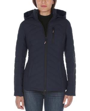 Hooded Stretch Packable Puffer Coat B499855