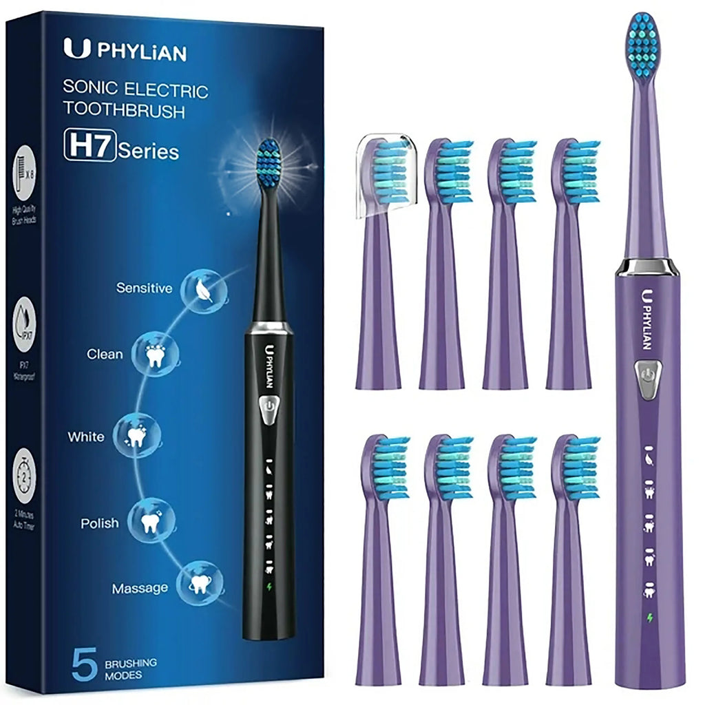 Sonic Electric Toothbrush with 8 Brush Heads K5949