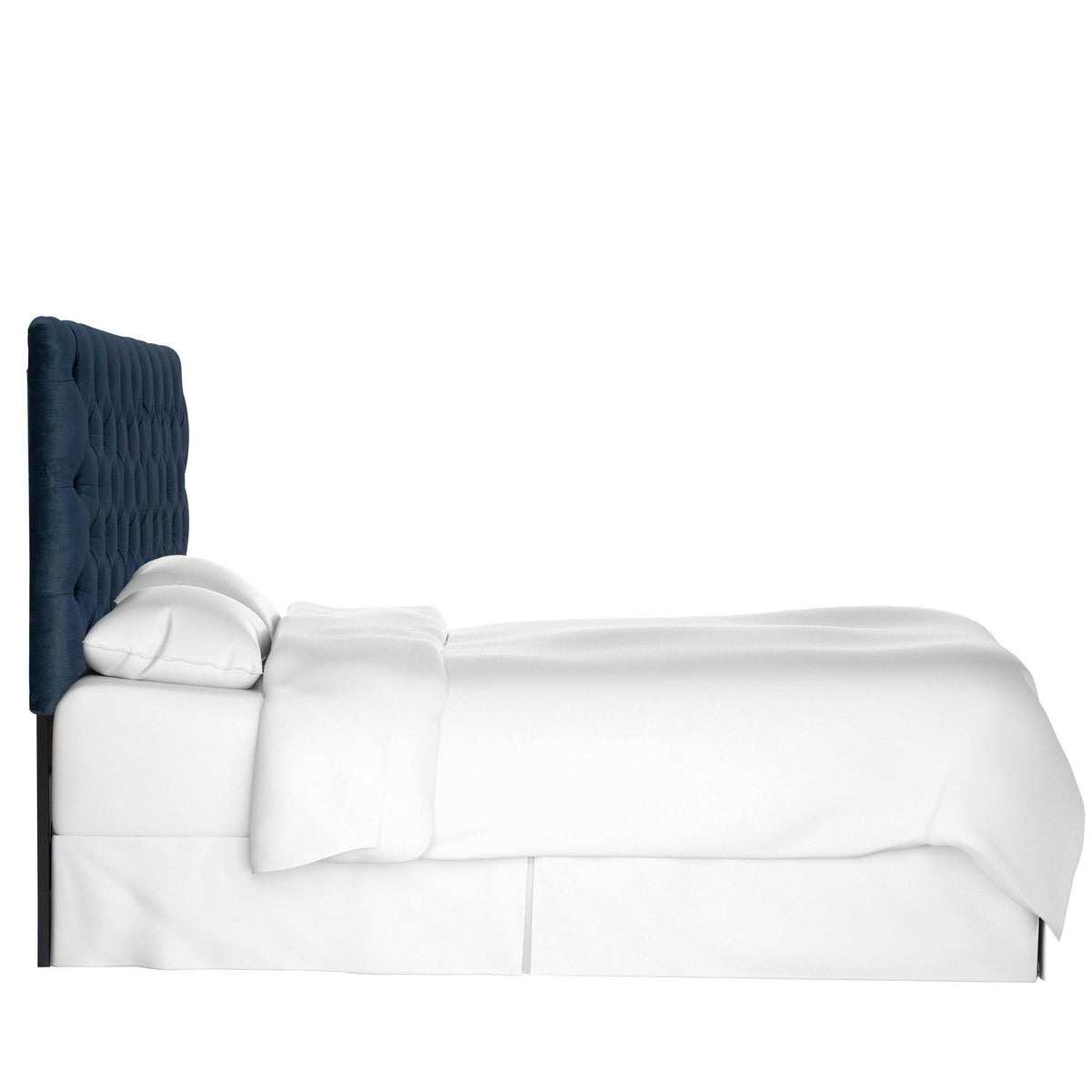 Tufted Headboard in Mystere Eclipse Blue W4254