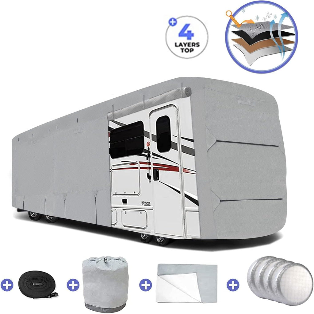 Thick 4 Layers Waterproof Travel Trailer Cover R11196