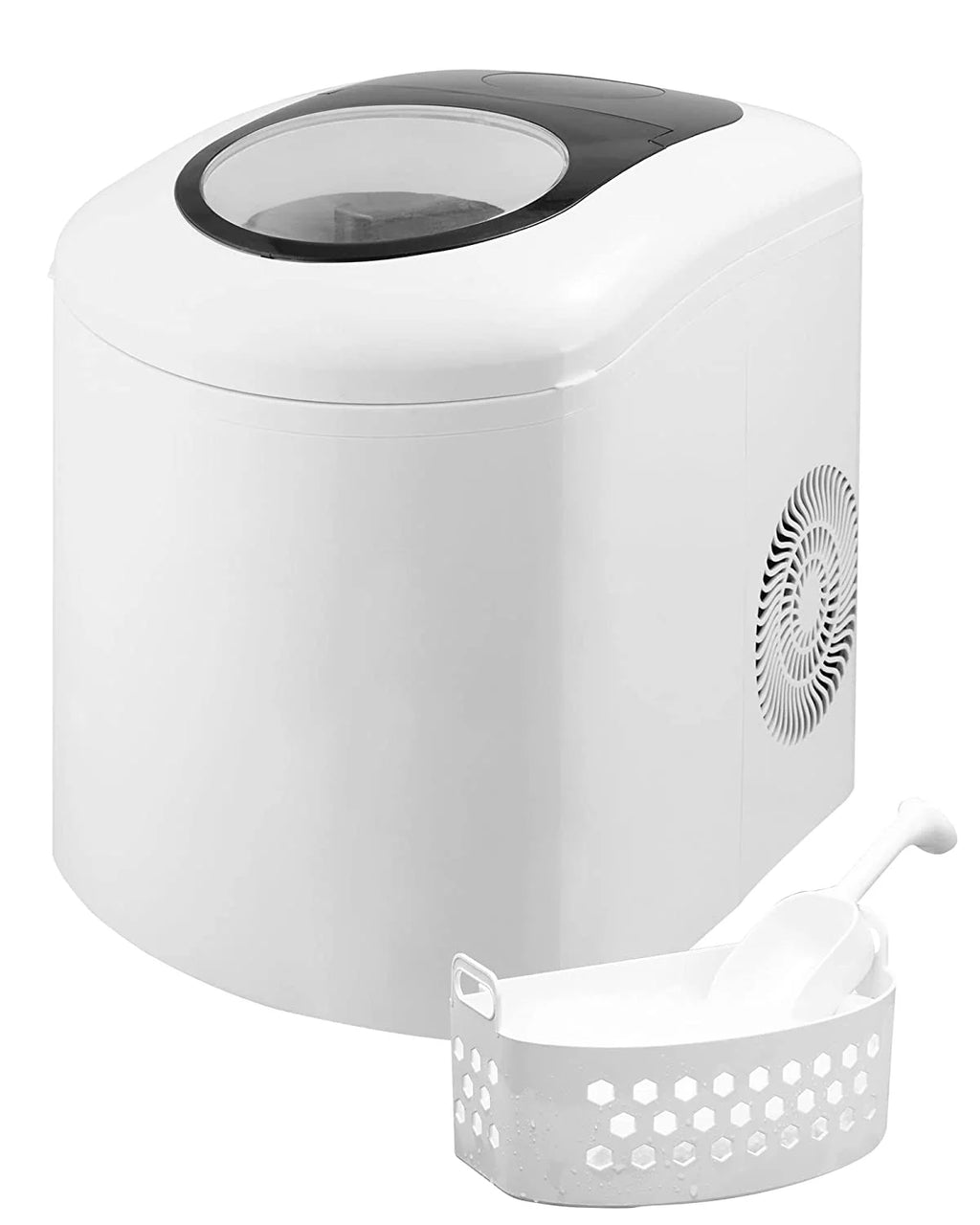 Countertop Ice Maker with Basket and Ice Scoop, White C466877