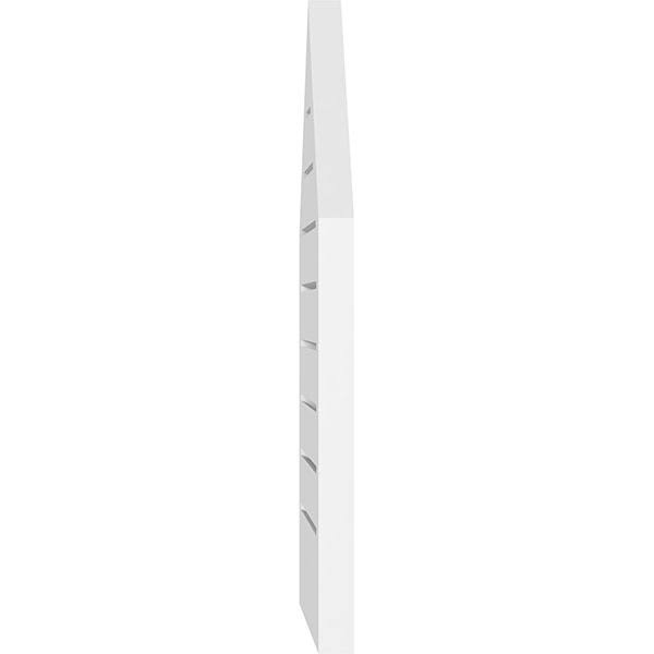 Peaked Top Surface Mount PVC Gable Vent W3711