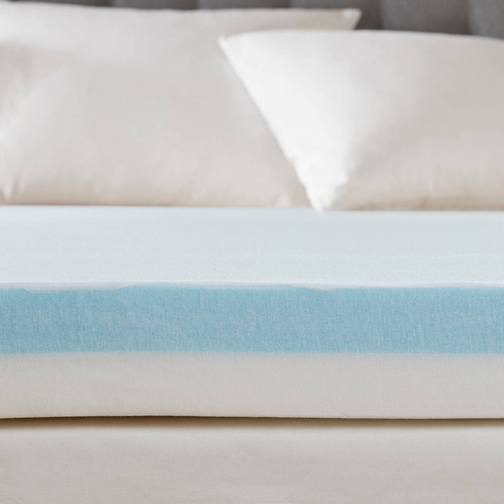 White Twin Memory Foam Mattress Topper V7354