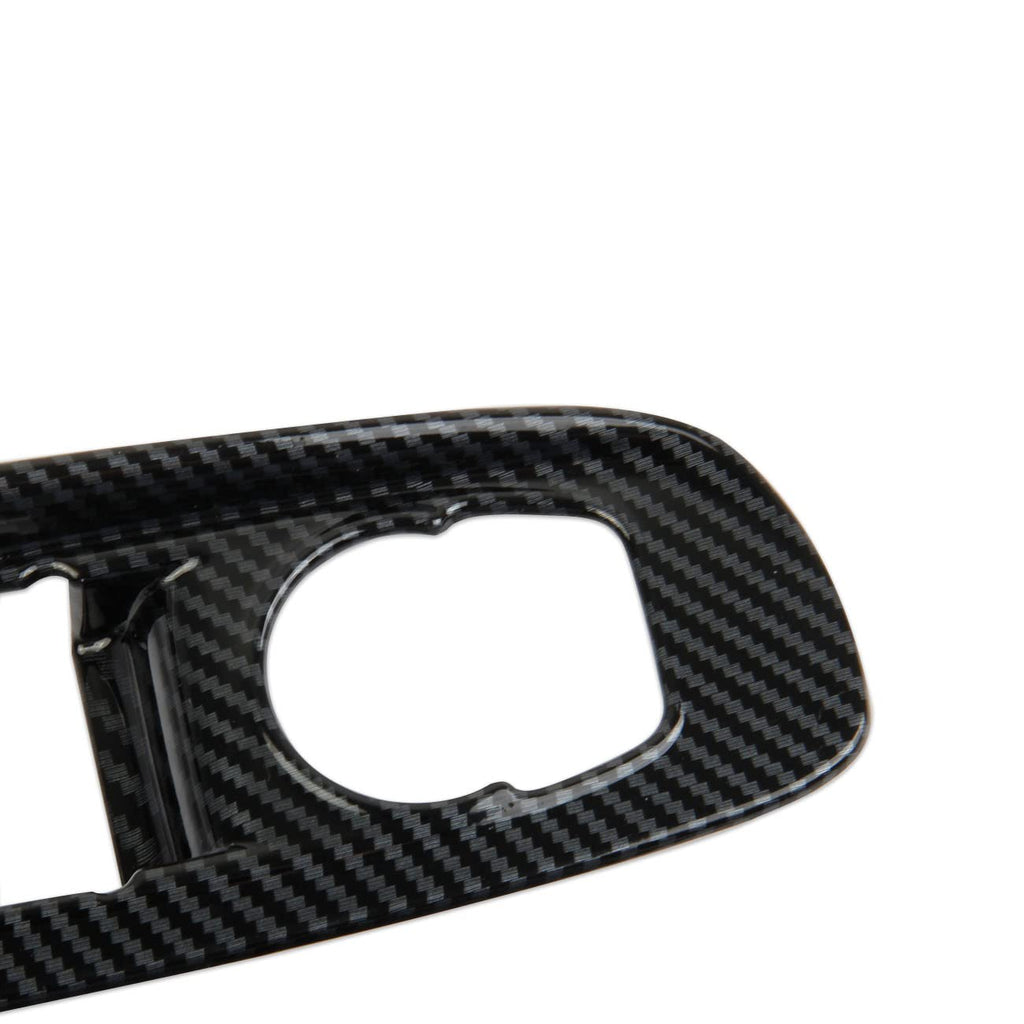 Carbon Fiber Window Lift Switch Panel Cover Trims for Chevrolet Corvette C8 Stingray 1LT Coupe 2020-2022 Pack of 2 U61471