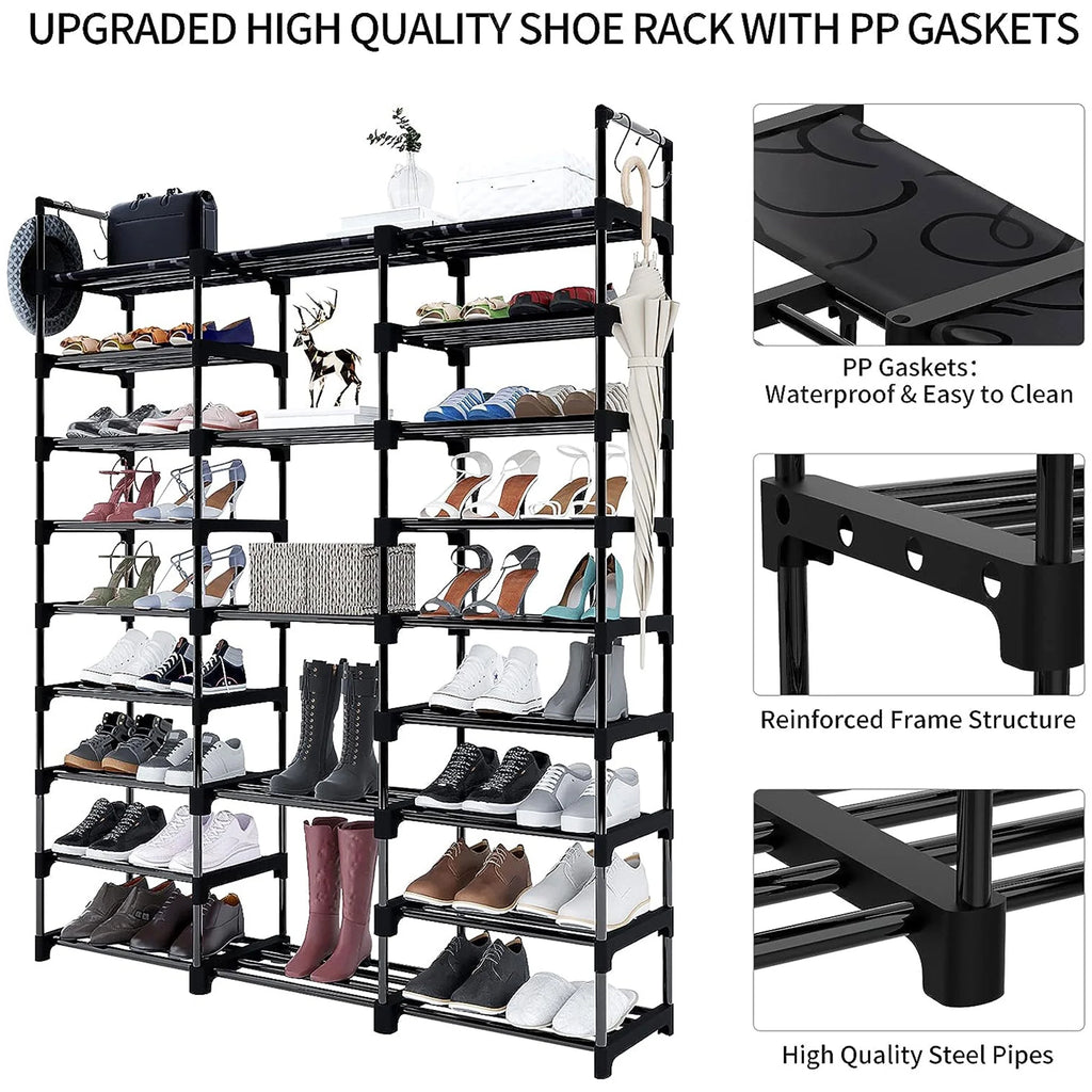 9 Tier Metal Shoe Rack U858