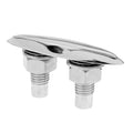 5'' Retractable Boat Marine Stainless Steel Pull up Cleat Flush Mount Lift Hardware Polished R66195