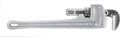 Aluminum Straight 18" Plumbing Pipe Wrench, Silver, Pack of 2 O616064