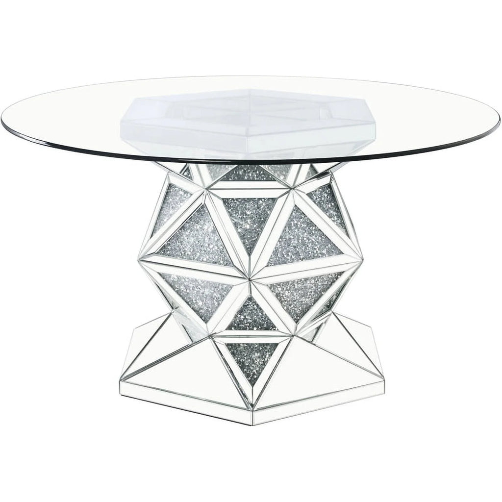 5-Piece Beige Dining Table & 4 Side Chairs C7540