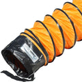 Orange Ventilation Duct Hose, 10x22ID x 25 ft Length Z13291