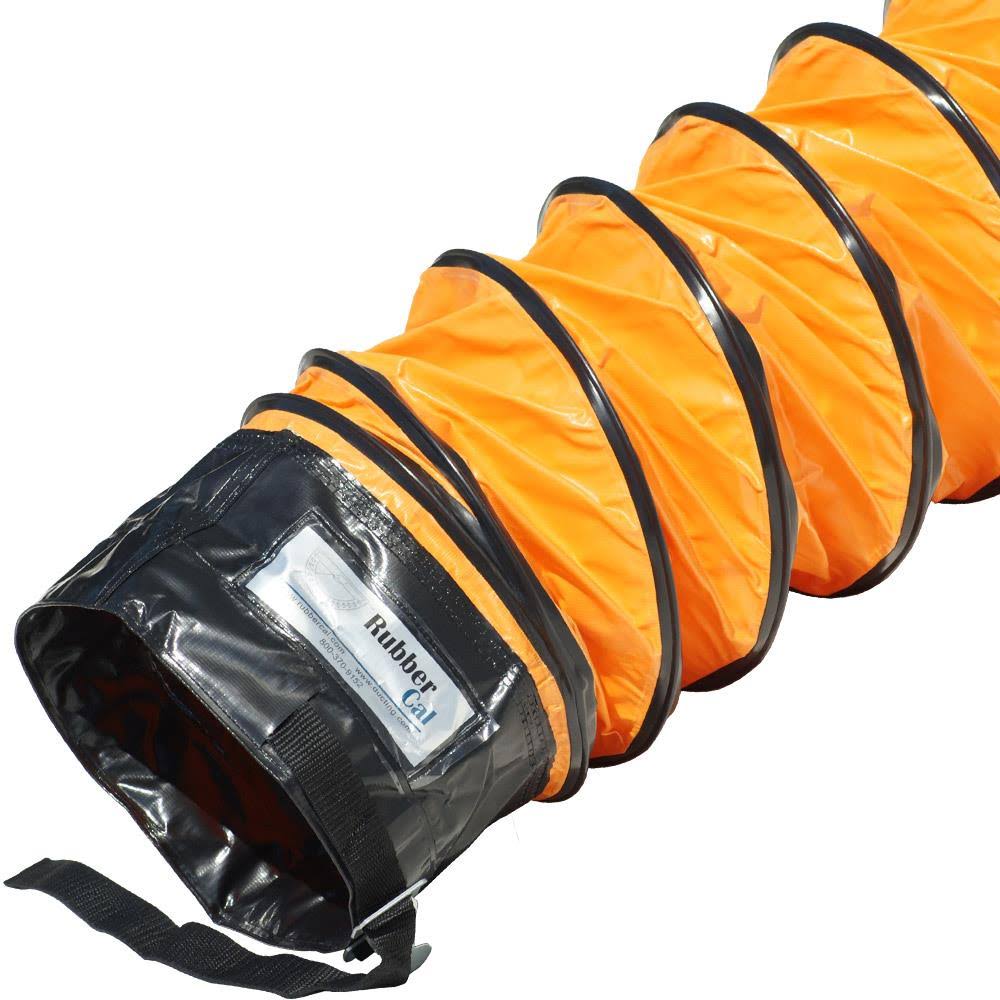 Orange Ventilation Duct Hose, 10x22ID x 25 ft Length Z13291