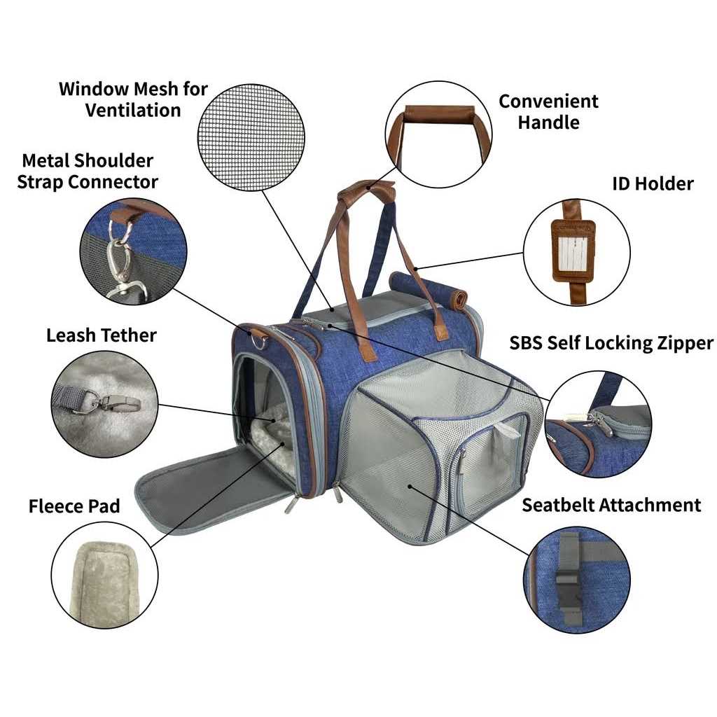 Expandable Airline Approved Pet Carrier D400064