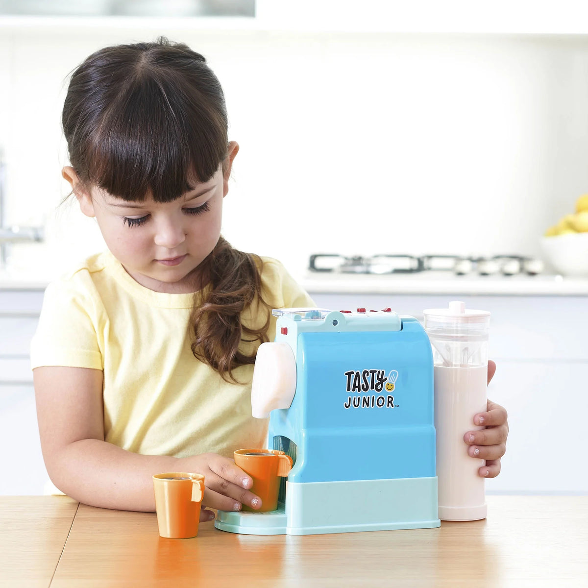Pretend Play Toy Coffee Maker Set with Lights & Sound Y91417