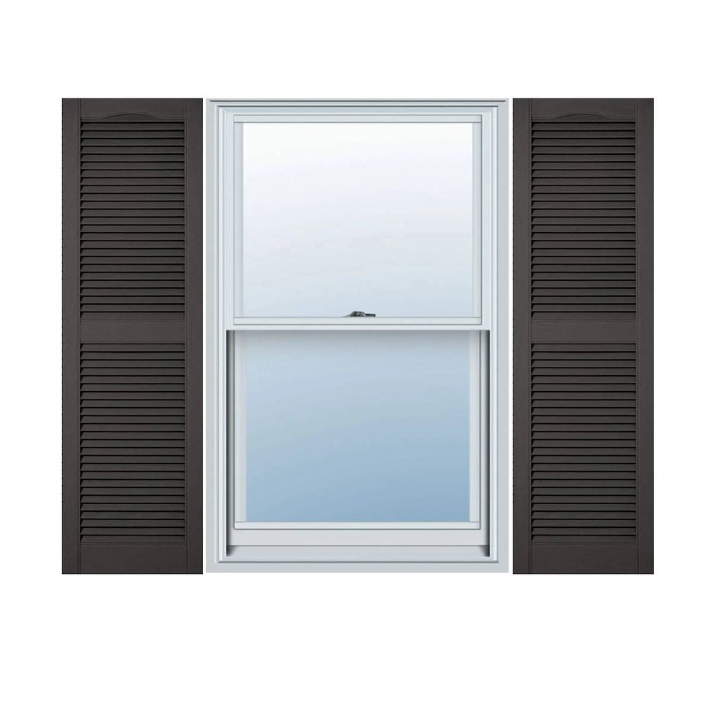 14 1/2 inch x 94 inch Vinyl Open Louver Shutters X276488