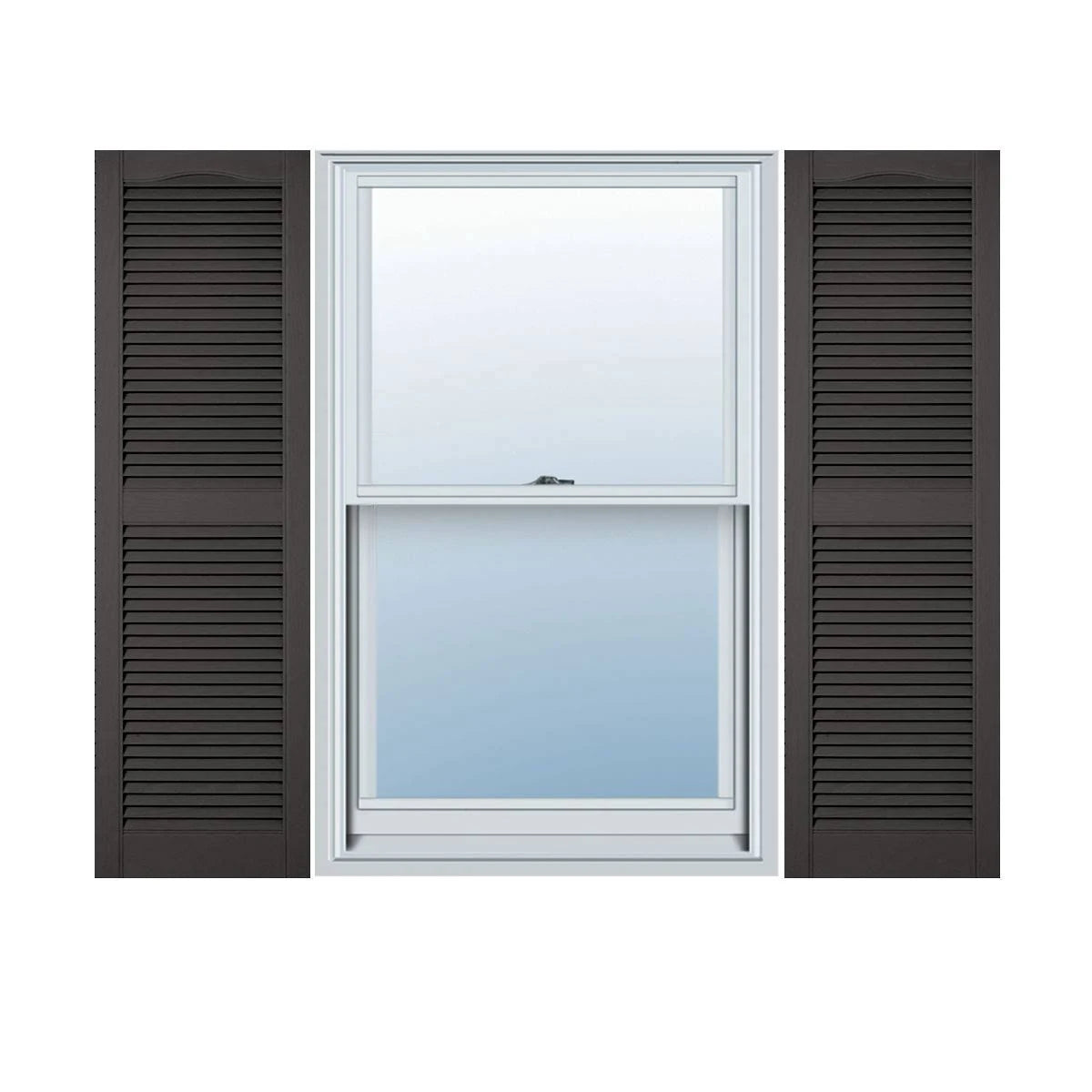 14 1/2 inch x 94 inch Vinyl Open Louver Shutters X276488