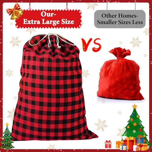 35''x55'' Jumbo Christmas Drawstring Gift Bags U192307