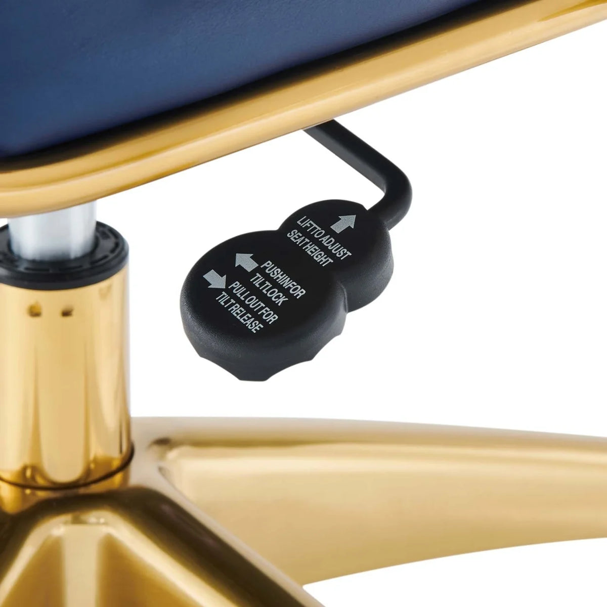 Gold Stainless Steel Highback Office Chair O3542