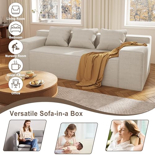 Grey Loveseat with 2 Pillows G908195