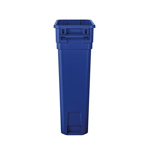 Blue 23 Gallon Resin Trash Can with Handles Y268590