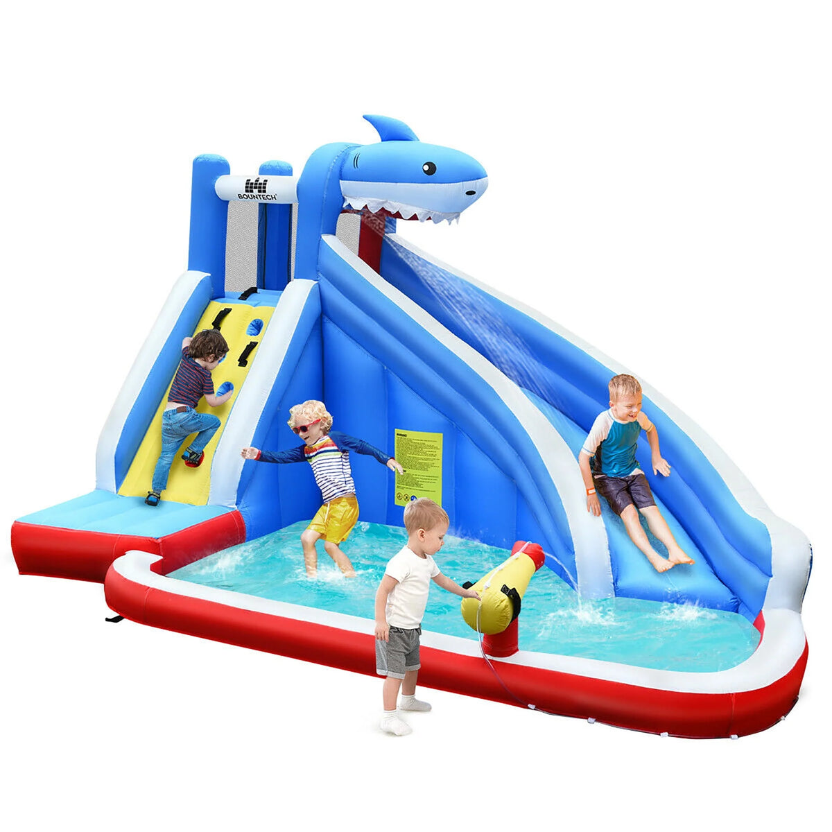 Inflatable Water Slide Bounce House Castle Splash Water Pool J76279