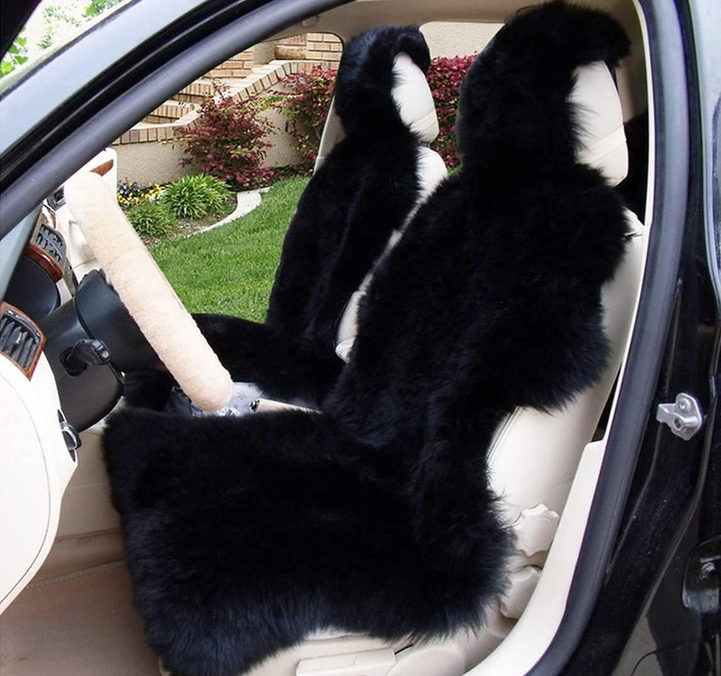 Fur Car Seat Cover Grey 1 Piece X16800