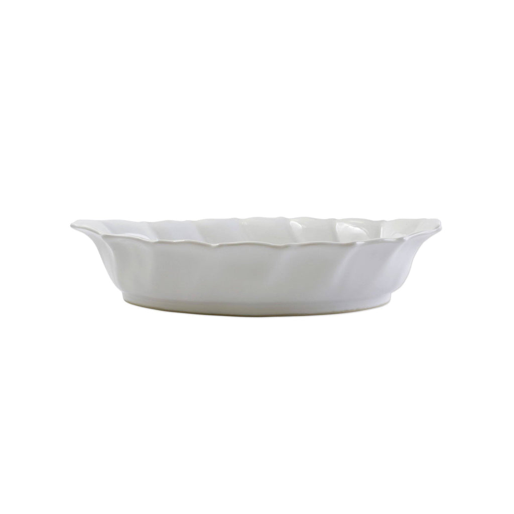 Stone White Ruffle Handled Oval Baker I776283