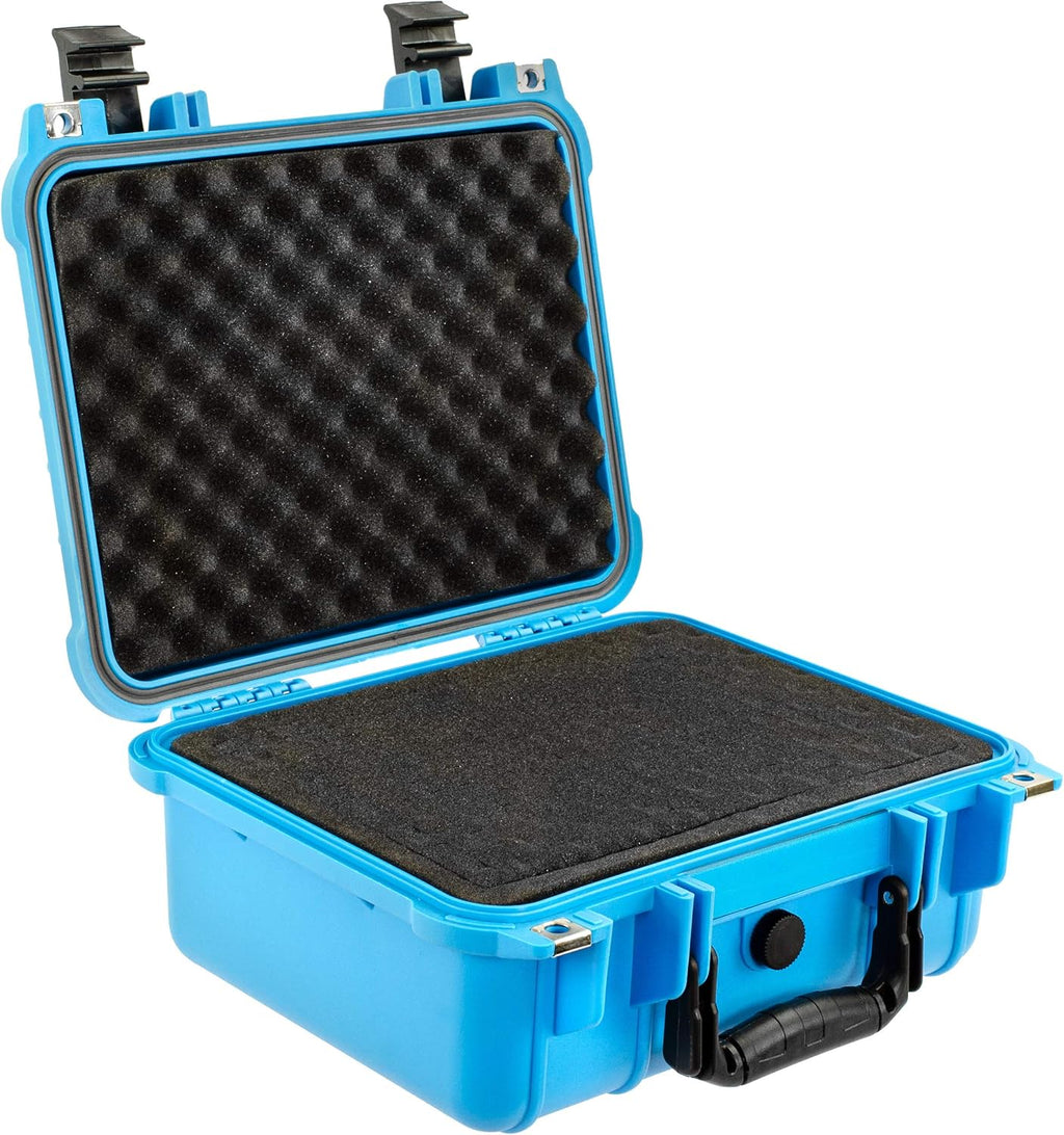 Hard Camera Case Water & Shock Proof with Foam Light Blue J438509