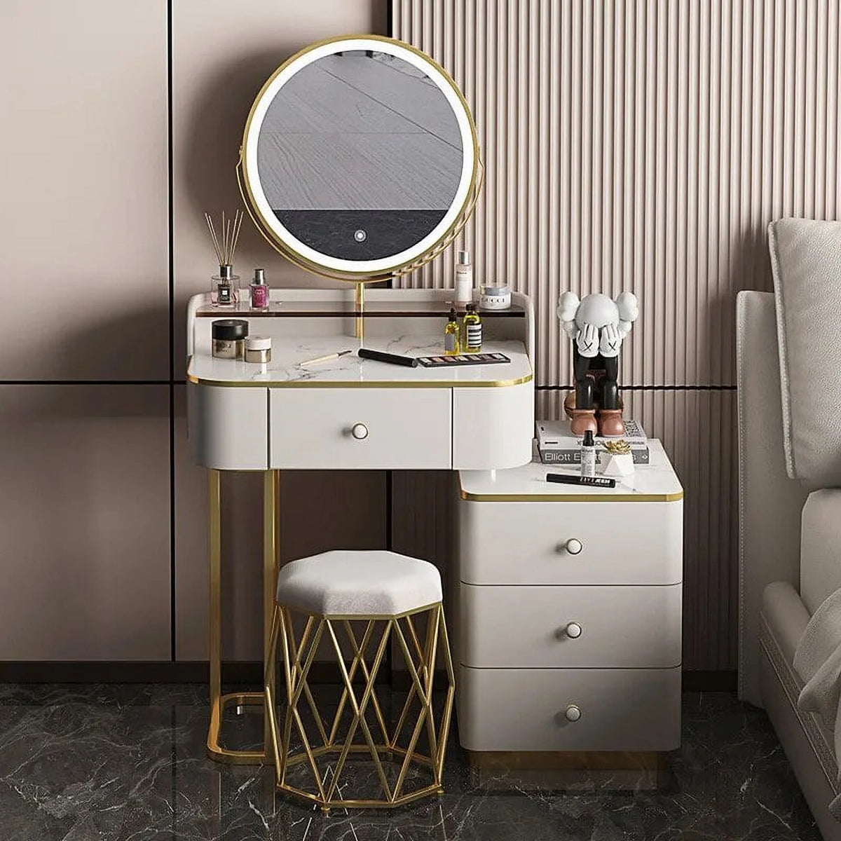 Multifunctional Storage Cabinet Dressing Table Dresser D82172