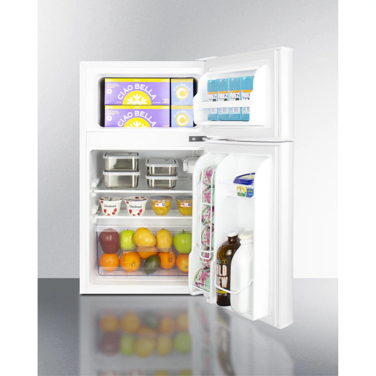 White 2-Door Refrigerator/Freezer S691